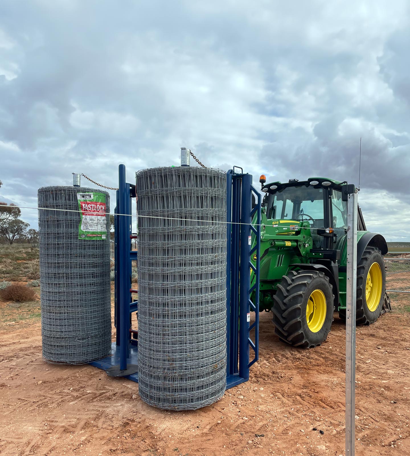 The installation of exclusion fencing by PLC Fencing in Cooltong, SA.